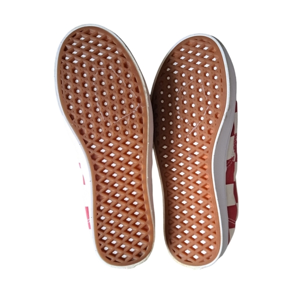 VANS Off the Wall Comfy Cush check sneakers low shoes preppy artsy mens 9 - Picture 4 of 16